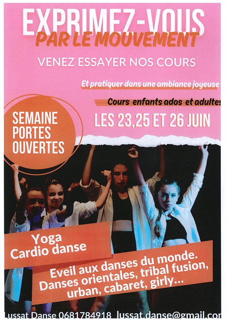 LUSSAT DANSE - SEMAINE PORTES OUVERTES