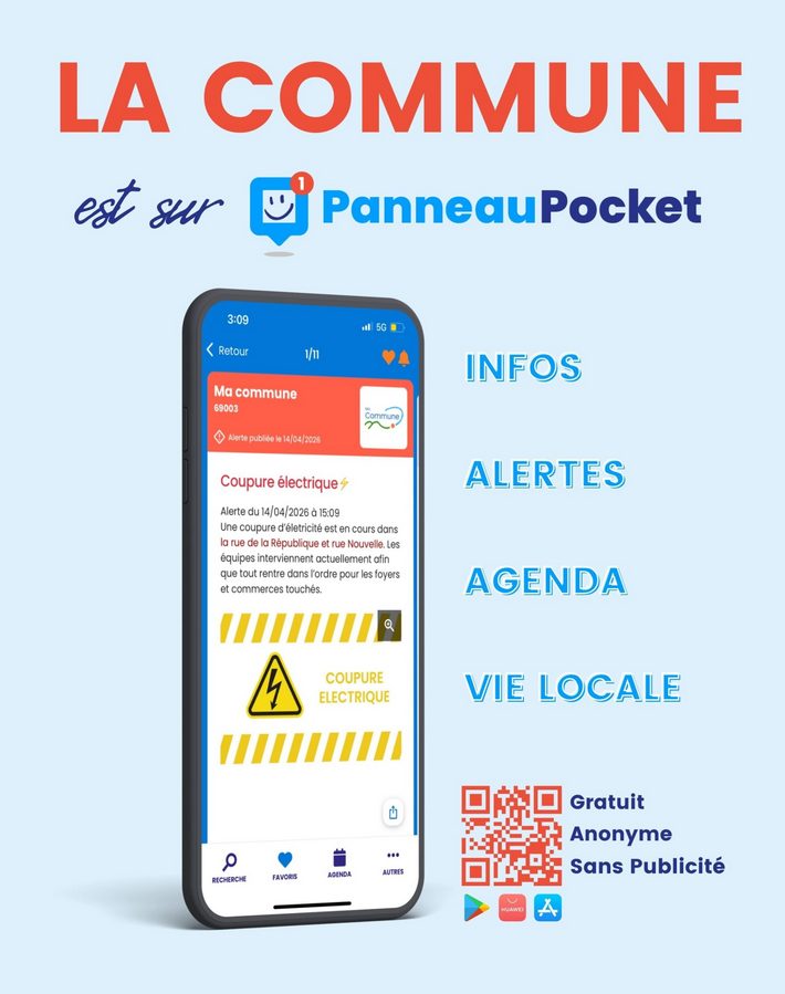 PanneauPocket au service des habitants de la Commune